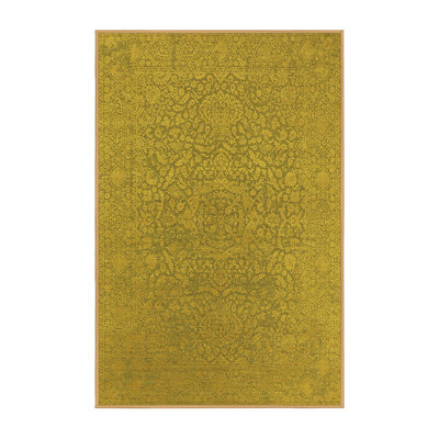Tapis jaunes modernes Mid-Century 2668