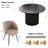 Round Table With Set Of Four Barrel Chairs-108053107-108053108-108053109