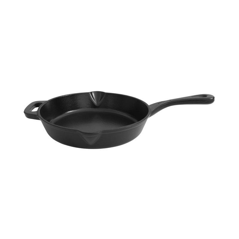 Zline 5-piece Enameled Cast Iron Cookware Set In Black Matte