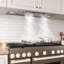 Hotte de cuisinière encastrable 36 pouces 900 pi³ / min en acier inoxydable à 4 vitesses et commande tactile avec lumières DEL-124637517-124637519