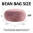 Memory Foam Bean Bag Chair Removable Cover Foldable Space Saving-1012302432-1012302427