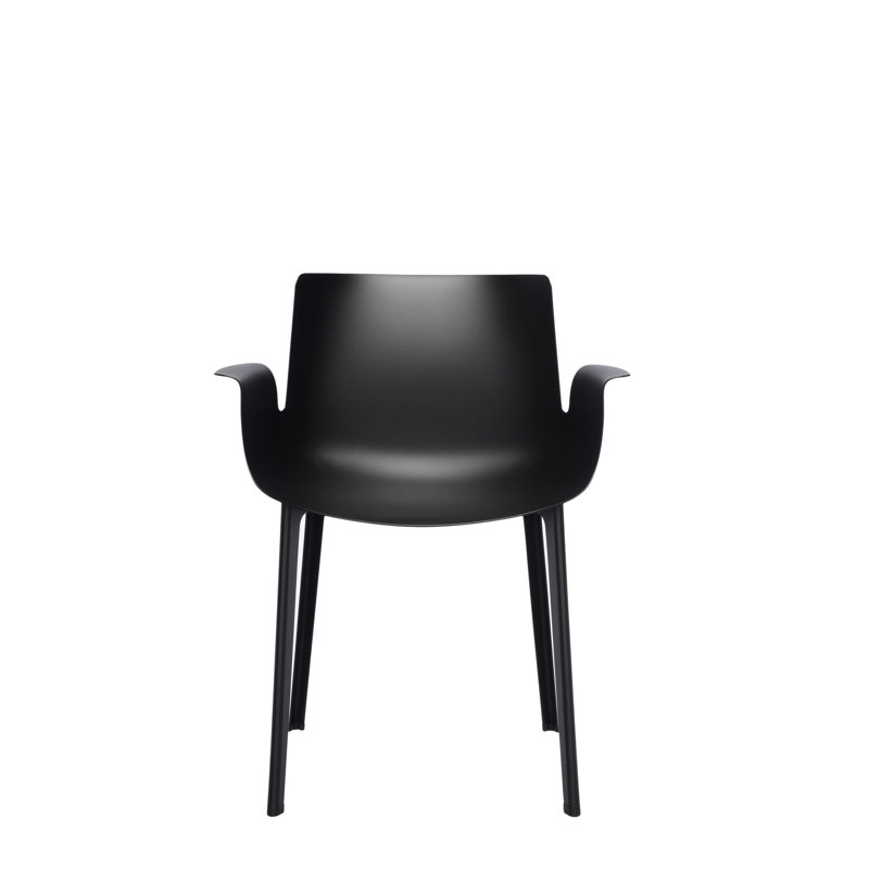 Outdoor Dining Armchair, Black