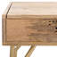 Coiffeuse en bois massif avec miroir Ava