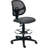 Backed Adjustable Height Ergonomic Lab Stool with Footring Wheels