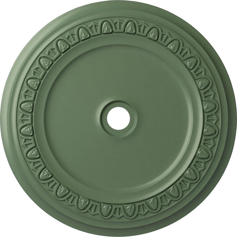 41 po de diamètre extérieur x 4 po de profondeur x 2 3/8 po de médaillon de plafond Caputo (convient aux auvents jusqu'à 5 1/2 po)