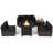 4 - Person Patio Conversation Set with Cushions-1213673044