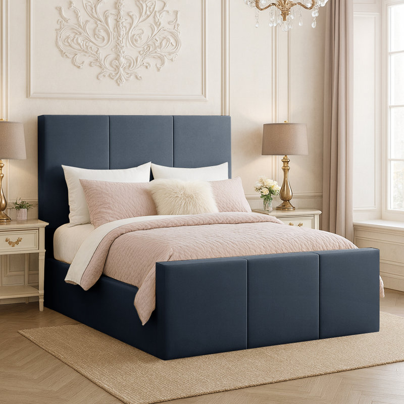 Bertin Upholstered Ottoman Storage Bed, Steel, Super King (6')
