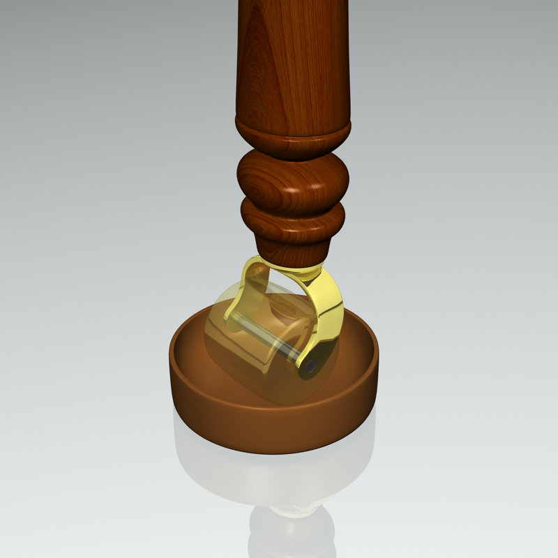 Tasse de protection de plancher à verrouillage de roue, Caramel