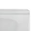 Baignoire en alcôve en acrylique blanc brillant avec drain extérieur 66 po x 32 po Streamline-101699195
