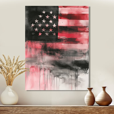 Patriot Us Flag Memories II - USA Metal Wall Decor, Traditional Metal Art Print