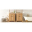 Meuble-lavabo 48 po avec cadre en bois massif, tiroir rabattable, 4 portes à fermeture douce avec rangement pour porte, tablette réglable et meuble-lavabo moderne