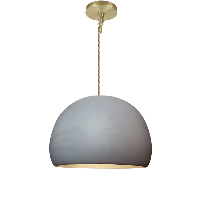 Clay 1 - Light Pendant, Ship, Matte Gray