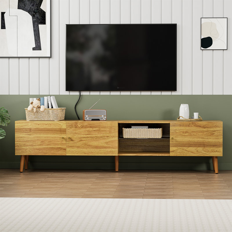 Meuble télé 70 pouces, meuble télé pour salon, console multimédia 