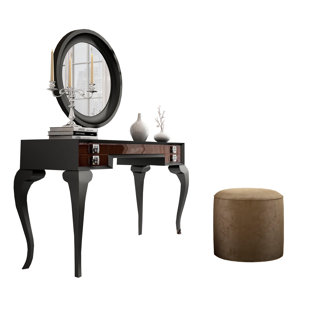 Ensemble coiffeuse avec tabouret
