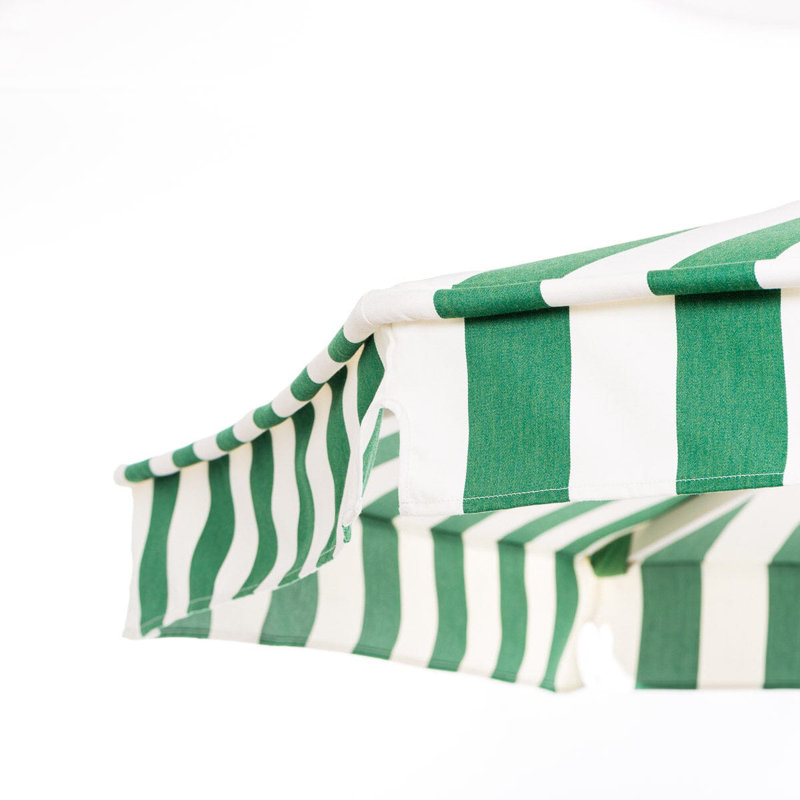 Market 84'' W Umbrella, Green/White