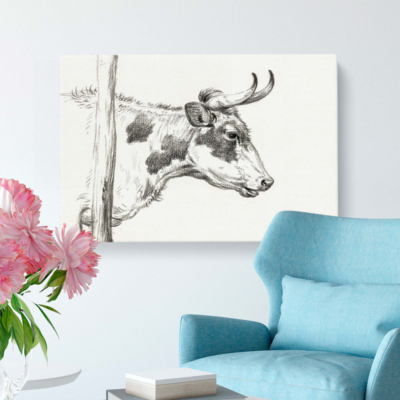 Horns of the Cow by Jean Bernard - Wrapped Canvas, 50cm H x 76cm W x 3cm D