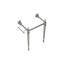 Pied de meuble-lavabo autoportant de 23 po Vici, sans lavabo, couleur argent-133256517-133256519