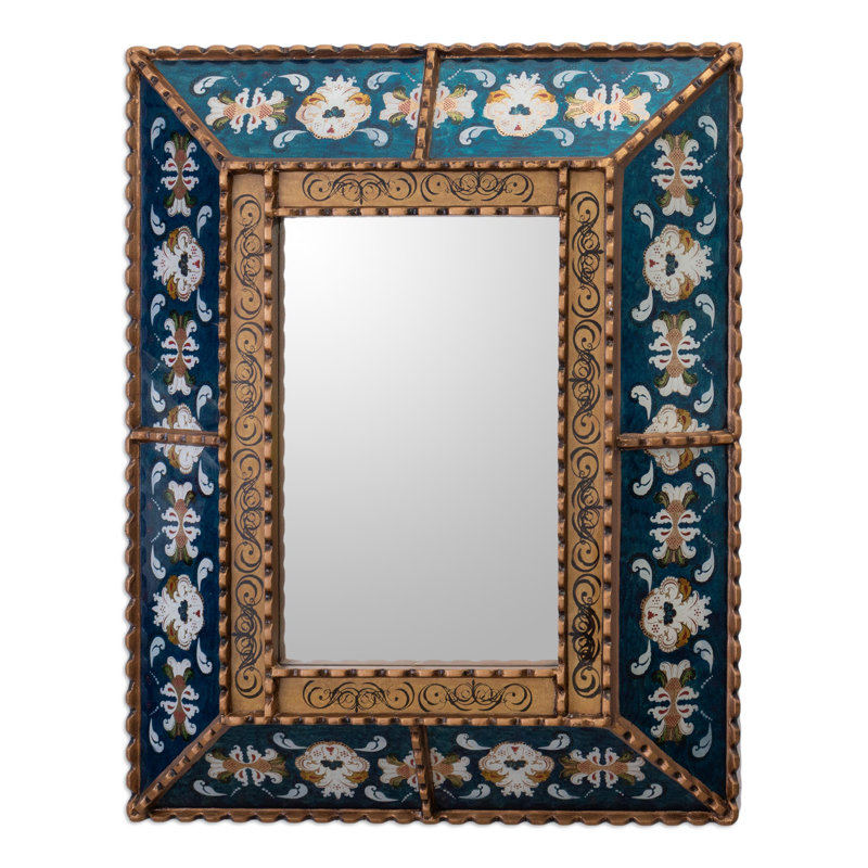 Wood Flat Wall Mirror