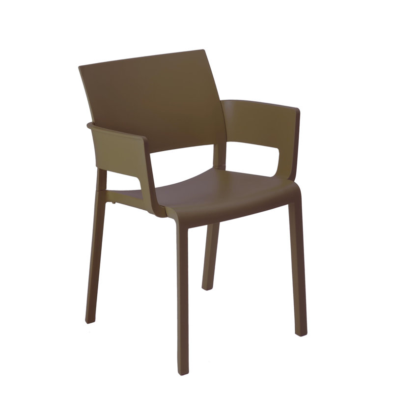 Fiona Outdoor Dining Armchair, Chocolate