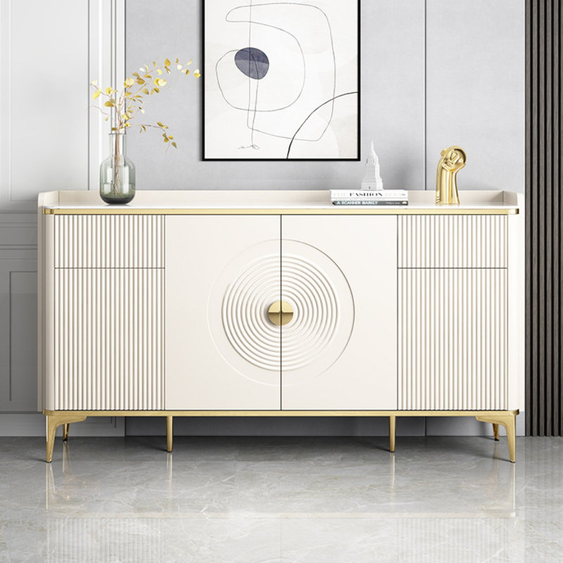 Simple And Light Luxury Dining Sideboard, 37.4" H x 62.13" W x 15.75" D