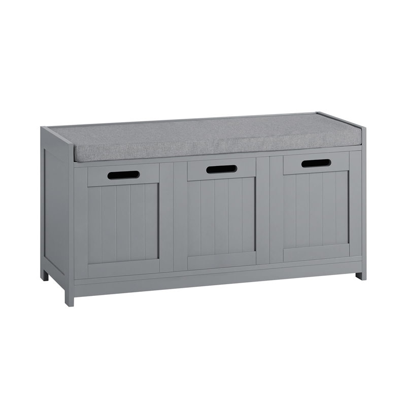 Storage Bench with 2 Cabinets