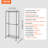 Mehmed 36'' Metal Rolling Clothing Rack