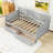 Twin Size Daybed with Hideaway Drawers-977398583