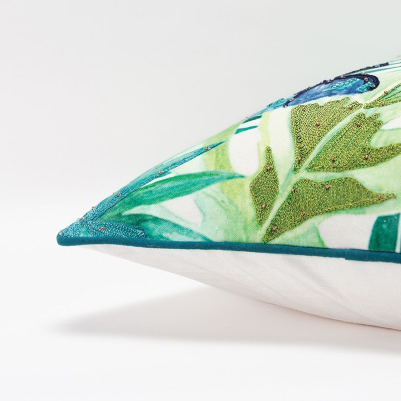  Housse de coussin carré en coton et insert