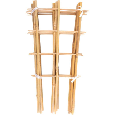 10 Pack Bamboo Trellis For Climbing Plants, 16 Inch Natural Fan-shaped Garden Ladder Trellis, Plant Support For Potted Plants And Indoor Outdoor Decor