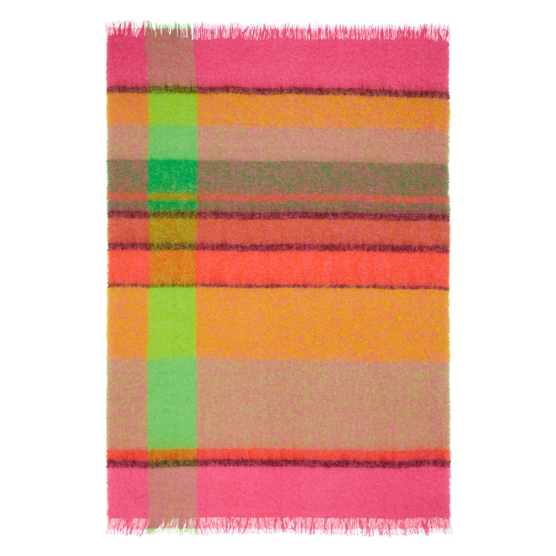 Mikome Fuchsia Mohair Throw