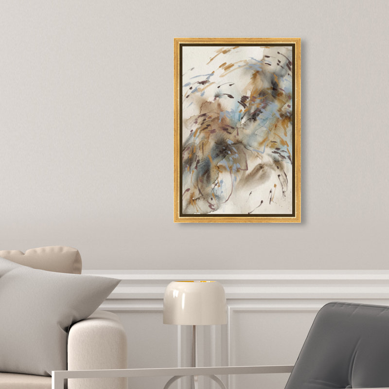 Mindfulness Print by Oliver Gal, 31"H x 21"W, Gold Floater Frame