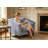 Jeliana 31 Wide Lint Sofa Chair Upholstered Single Sofa Chair with Rivet Decor Rolling Armrests-274424120