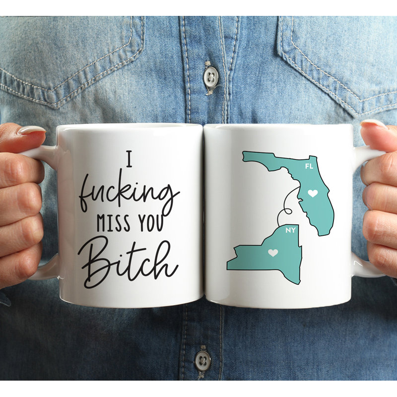 Ceramic Coffee Mug, Florida And New York