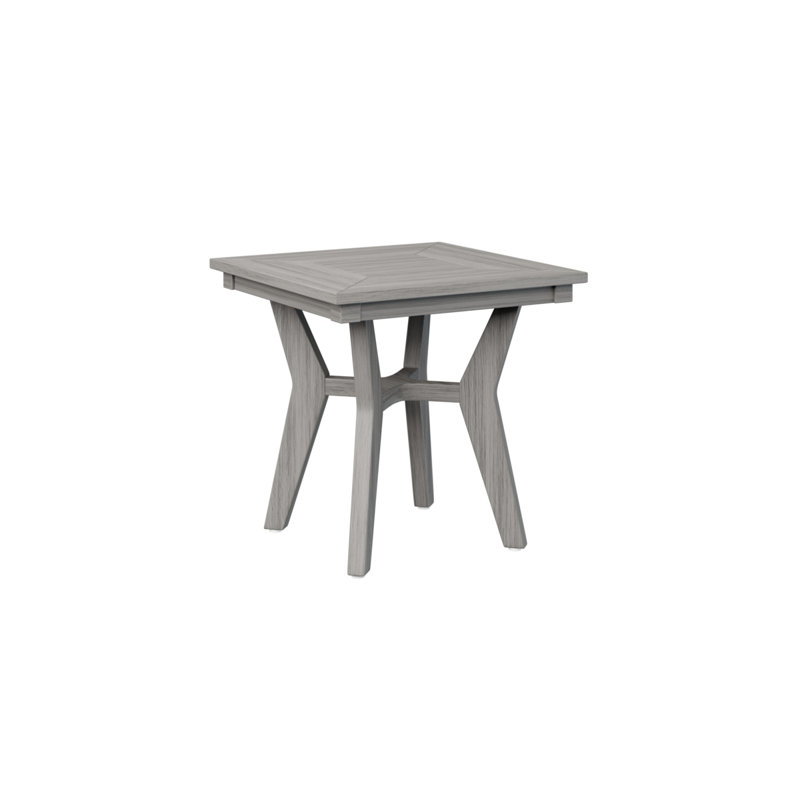 Berlin Gardens Mayhew Square End Table, Driftwood Gray