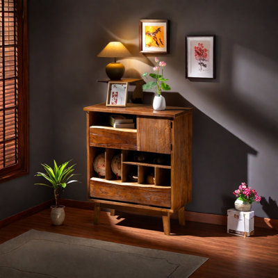 Armoire d'appoint simple et rétro