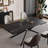 Vetler 9 - Piece 110.23'' Extendable Rectangular Sintered Stone Dining Table with 8 Leather Chairs Dining Set-877645550