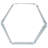 Irick Hexagon Galvanized Steel Raised Garden Bed - 40.5" x 36" x 11.75" - Silver-1931596942