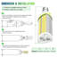 Ampoules à DEL à maïs 120W 96W 72W watts et couleur réglable 5700K 5000K 4500K E39 Base de bosses 100-277V 18000Lm