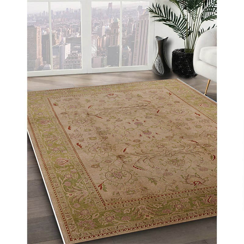 Tapis oriental beige / jaune Bellow, Rectangle 8 pi x 12 pi