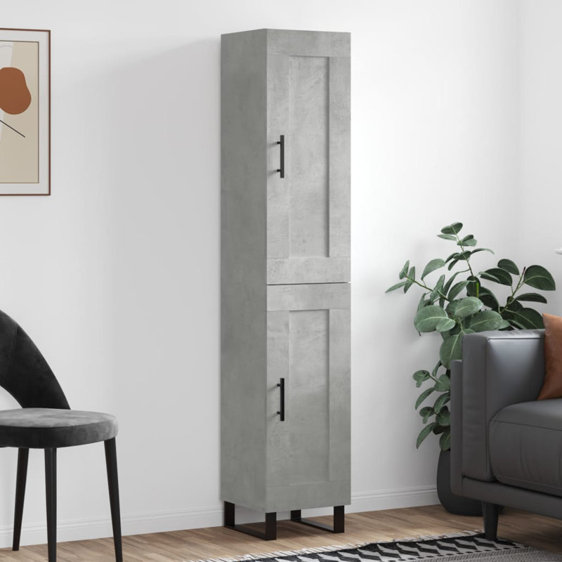 34.5cm Sideboard, Concrete Grey