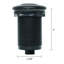 Ensemble de commutateur d'air pour broyeur à déchets avec bouton-poussoir noir mat, boîtier d'alimentation et tube à air