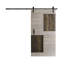 Porte de grange coulissante en bois de pin naturel 84 po H S Series avec quincaillerie d'installation-86863031-69957464