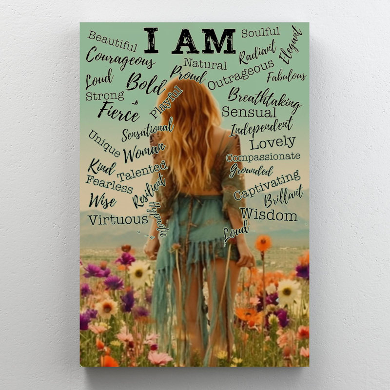 «Woman I Am On», impression sur toile, H 36 po x l 24 po x P 1,25 po