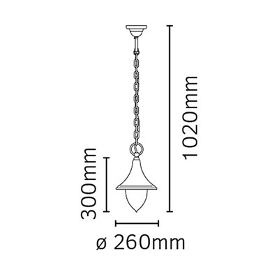 Firenze Outdoor Hanging Lantern
