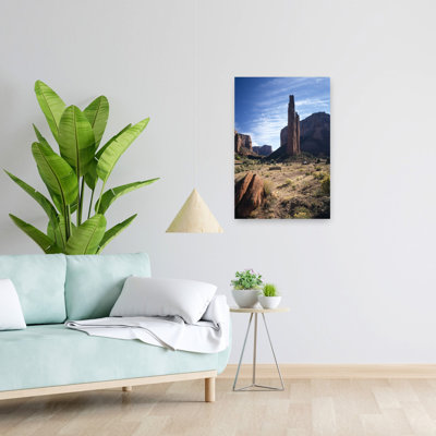Low Angle View Of Rock Formations, Spider Rock, Canyon De Chelly, Arizona, Usa Abstract Contemporary Landscape Nature Wall Art