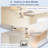 52 Inch Caged Ceiling Fans with Lights, Dual Finish 5 White Grey Blades Hanging Fan, Rustic Ceiling Fan with Remote Control for Farmhouse Indoor/Outdoor Use-479030481-479030486-479030485