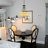 Lustre suspendu 3 lumières de style Tiffany Elyce