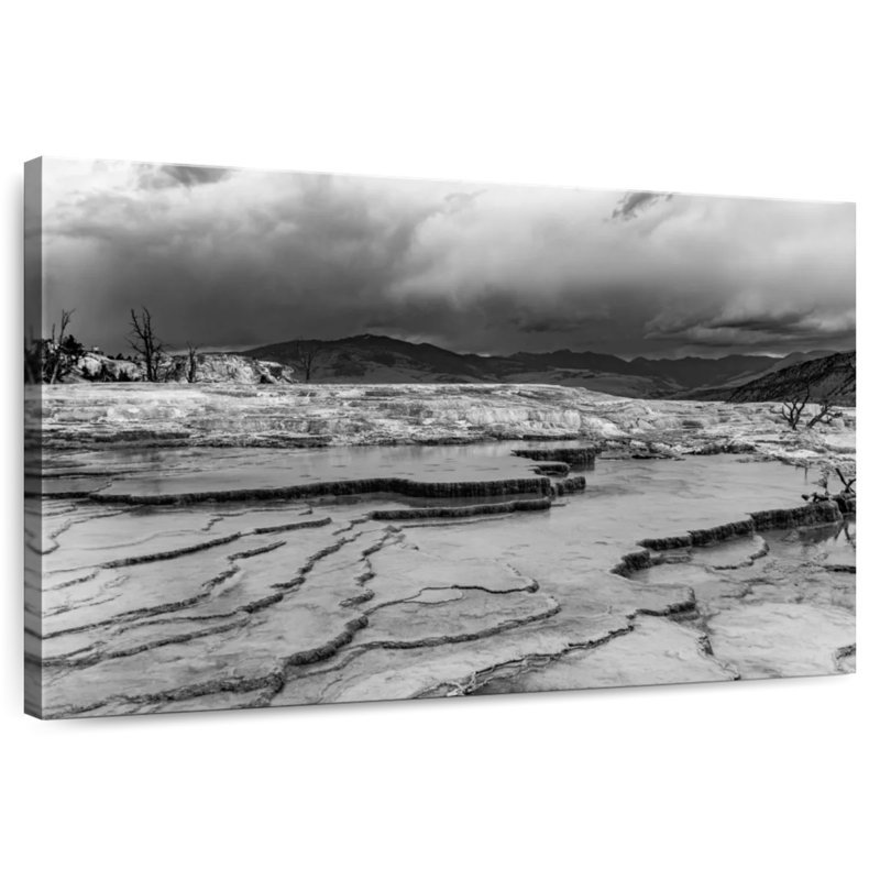 Alvord paysage rocheux monochrome, H 8 po x l 12 po