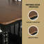 Ensemble de salle à manger 7 pièces avec table extensible et rallonge amovible, comprenant 6 chaises d'appoint rembourrées-2086248460-2086248462