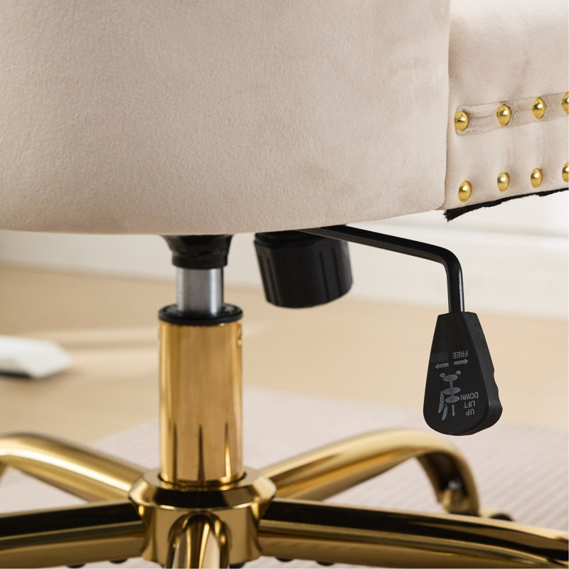 Fauteuil de bureau en velours American Style